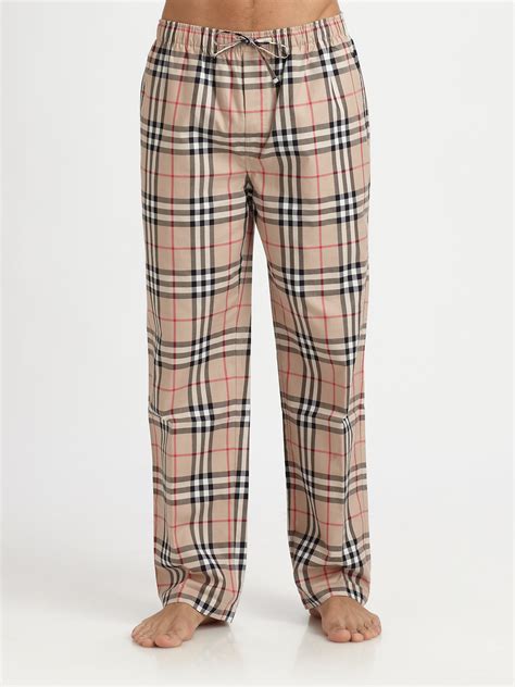 burberry plaid pants mens|burberry pajama pants men.